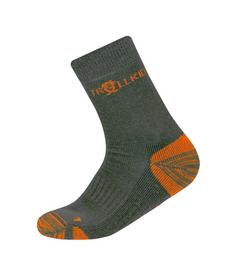 Trollkids Preikestolen Wandersocken Kinder Anthrazit/Orange