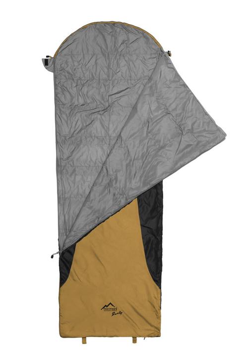 Rückansicht von normani Outdoor Sports Runty Kunstfaserschlafsack Gelb/Schwarz