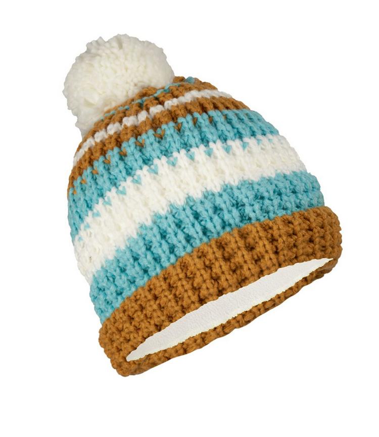 Trollkids Trollkids Hallingdal Bommelm&uuml;tze M&auml;dchen - Honig/Wasserblau - 0 | SportScheck