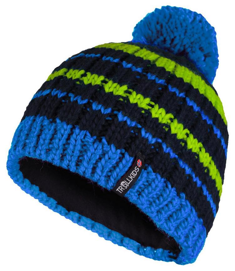 Trollkids Trollkids Hafjell Bommelm&uuml;tze Kinder - Nachtblau/Vivid-Blau/Limegr&uuml;n - 0 | SportScheck