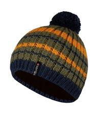 Trollkids Hafjell Bommelm&uuml;tze Kinder - Moosgr&uuml;n/Goldgelb/Blau