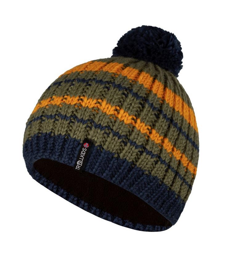 Trollkids Trollkids Hafjell Bommelm&uuml;tze Kinder - Moosgr&uuml;n/Goldgelb/Blau - 0 | SportScheck