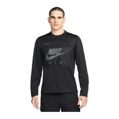 Nike Air Polyknit Crew Sweatshirt Sweatshirt Herren schwarzweiss