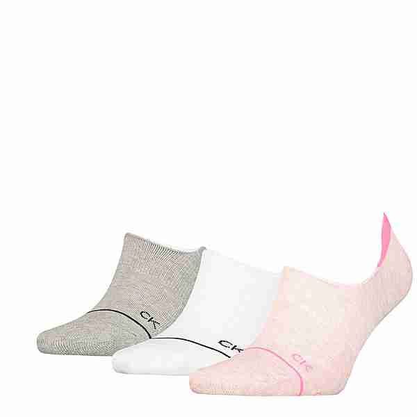 Calvin Klein Socken Freizeitsocken Damen Grau/Weiß/Rosa