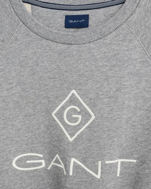 Rückansicht von GANT Sweatshirt Sweatshirt Herren Grau