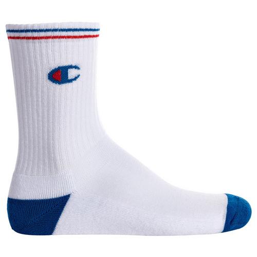 Rückansicht von CHAMPION Socken Freizeitsocken Weiß/Grau/Schwarz