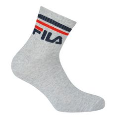 Rückansicht von FILA Socken Crew Socken Grau