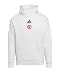 adidas Manchester United Travel Hoody Funktionssweatshirt Herren weiss