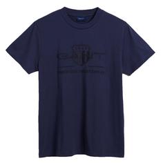 GANT T-Shirt T-Shirt Herren Blau