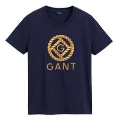 GANT T-Shirt T-Shirt Damen Blau