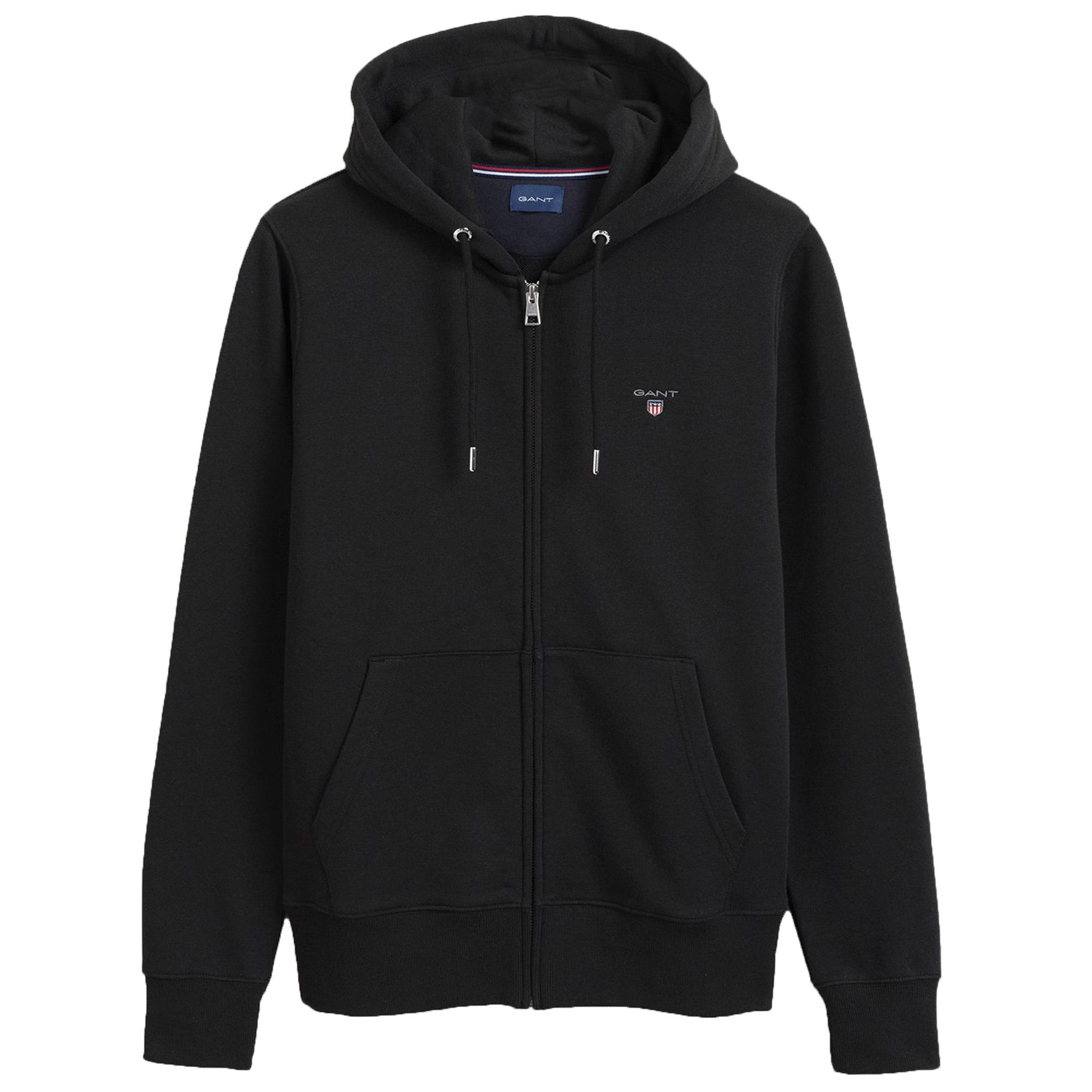 GANT Sweatjacke Sweatjacke Herren Schwarz
