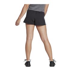 Rückansicht von adidas 3-Stripes Pacer Short Damen Fußballshorts Damen schwarzweiss