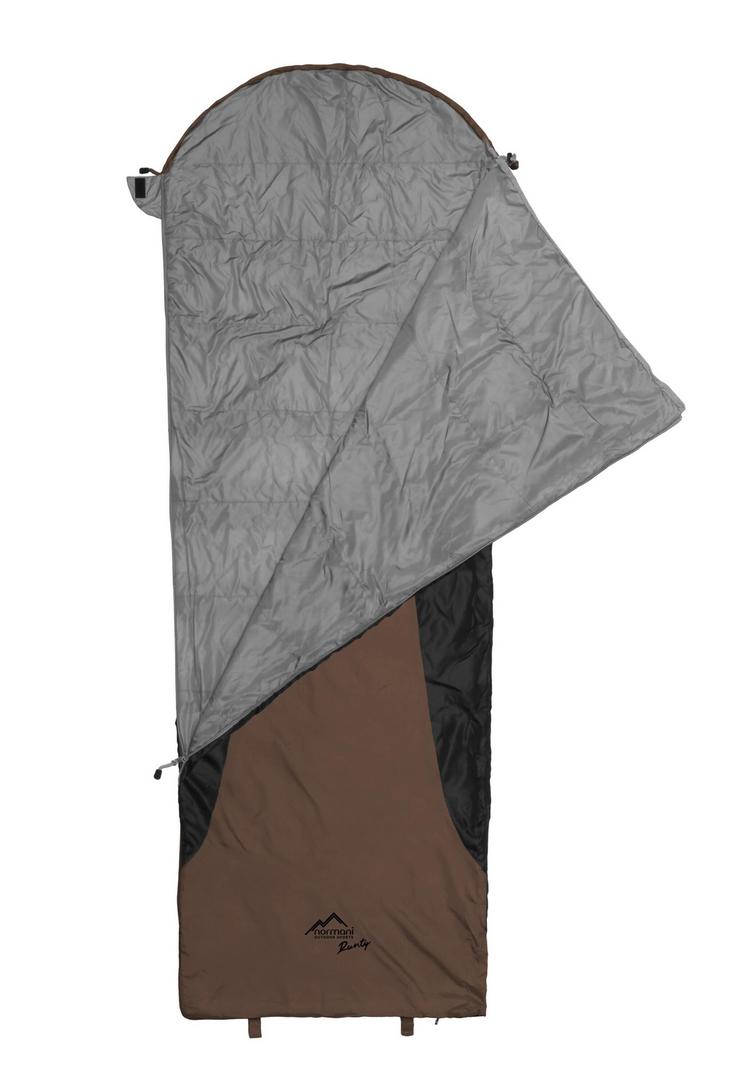 normani Outdoor Sports normani Outdoor Sports Runty Kunstfaserschlafsack - Braun/Schwarz - 0 | SportScheck