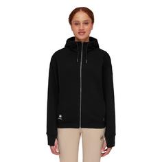 Rückansicht von Mammut Mammut Hooded Fleecejacke Damen black