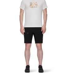 Rückansicht von Mammut Zinal Hybrid Shorts Herren black