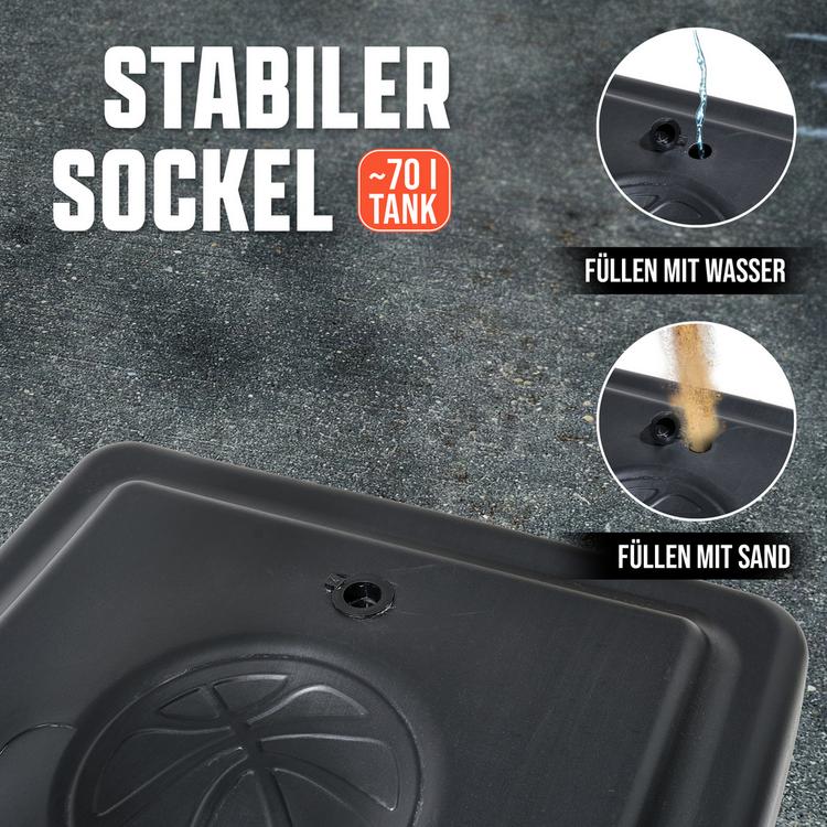 Apollo Apollo Outdoor Korb Set mit St&auml;nder Zubeh&ouml;r - schwarz-wei&szlig; - 5 | SportScheck