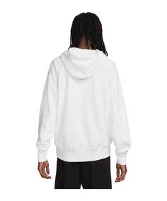 Rückansicht von Nike Air French Terry Hoody Sweatshirt Herren weiss