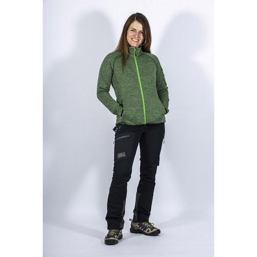 Rückansicht von Maul Sport Megastretch Gratlspitze II Softshelljacke Damen Grün