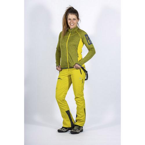 Rückansicht von Maul Sport Berghütte Softshell Softshellhose Damen Senf