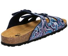 Rückansicht von LICO Pantolette Sandalen Damen marine/blau/rosa