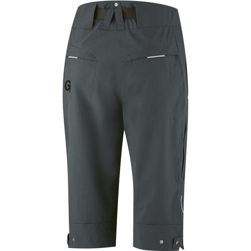 Rückansicht von Gonso Ruth 3/4 Fahrradshorts Damen Dunkelgrau