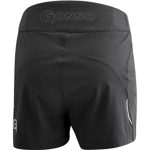 Rückansicht von Gonso Igna Fahrradshorts Damen Schwarz