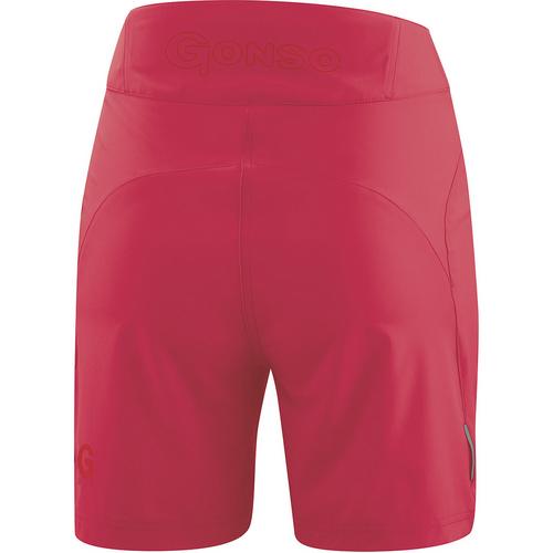 Rückansicht von Gonso Igna Fahrradshorts Damen Lachs