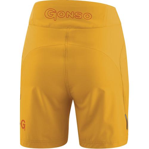 Rückansicht von Gonso Igna Fahrradshorts Damen Orange
