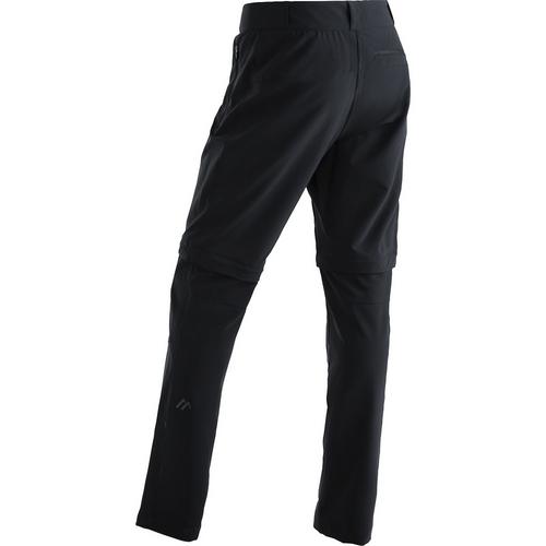 Rückansicht von Maier Sports Latit Zip Trekkinghose Damen Schwarz