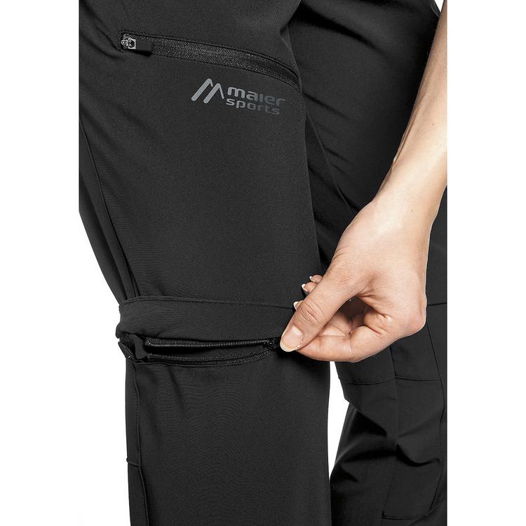 Maier Sports Maier Sports Latit Zip Trekkinghose Damen - Schwarz - 6 | SportScheck