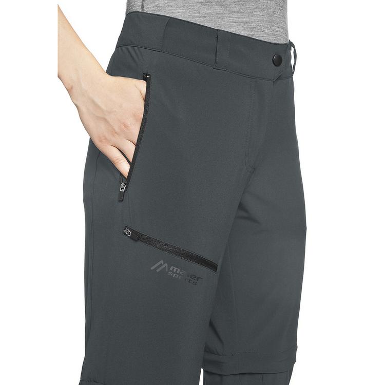 Maier Sports Maier Sports Latit Zip Trekkinghose Damen - Anthrazit - 5 | SportScheck