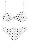 Lascana B&uuml;gel-Bikini-Top Bikini Oberteil Damen - wei&szlig;-schwarz