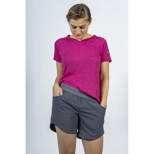 Rückansicht von Maul Sport Avanti Marie Funktionsshorts Damen Dunkelgrau