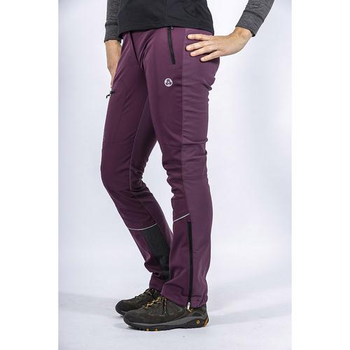 Rückansicht von Maul Sport Hybrid Monte Leone XT Softshellhose Damen Flieder