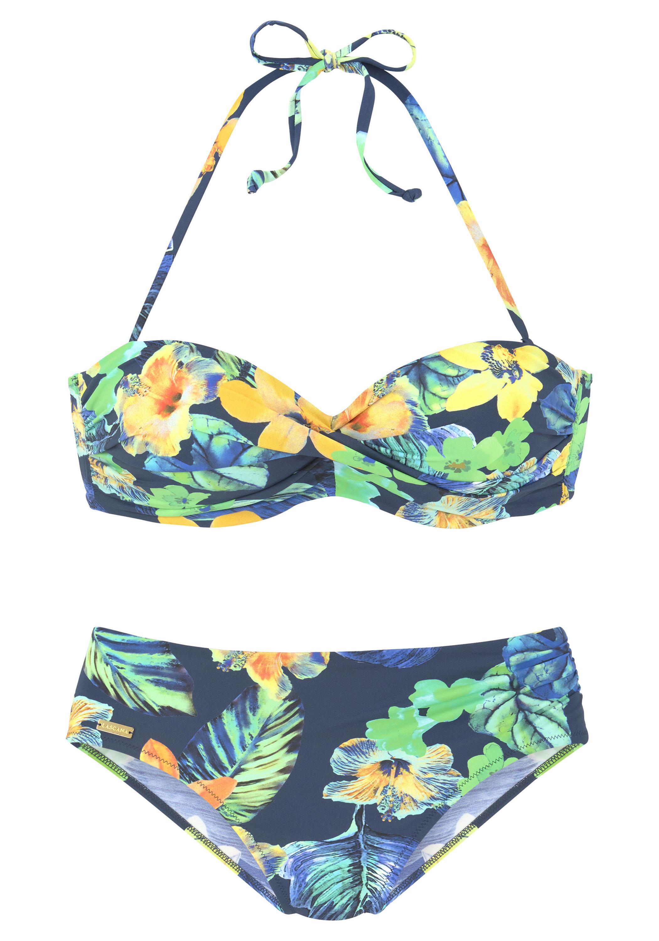 Lascana BügelBandeauBikini Bikini Set Damen nachtblaugelb im Online Shop von SportScheck kaufen