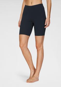 Rückansicht von Vivance active Radlerhose Fahrradtights Damen blau schwarz