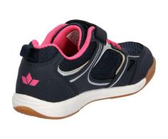 Rückansicht von LICO Hallenschuh Hallenschuhe Kinder marine/pink