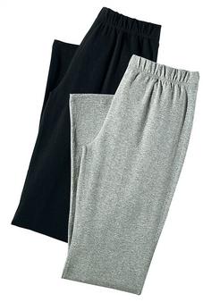 Vivance active Jazzpants Jazzpants Damen 1x hellgrau-meliert, 1x schwarz