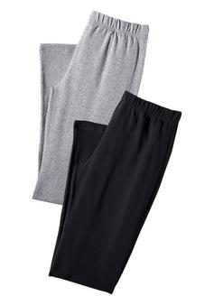 Vivance active Leggings Leggings Damen hellgrau, schwarz