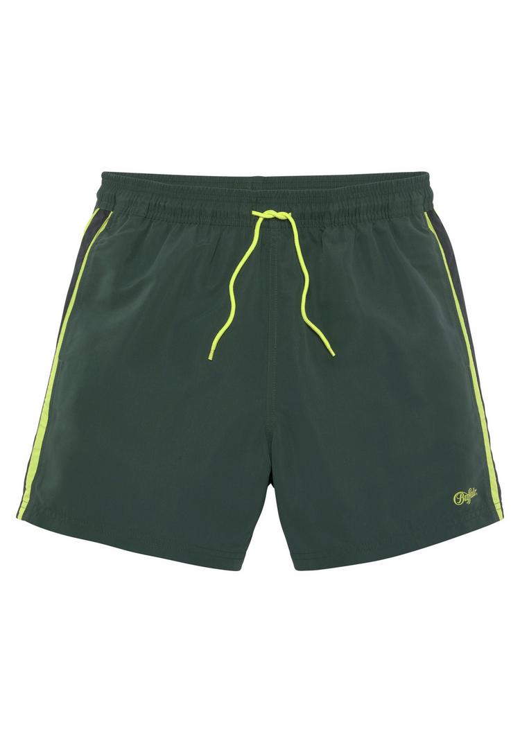 Buffalo Buffalo Badeshorts Badehose Herren - oliv-lime - 0 | SportScheck