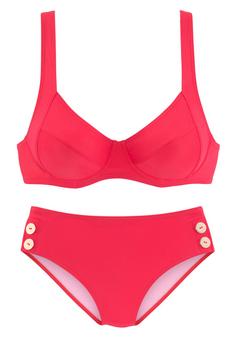 Vivance Bügel-Bikini Bikini Set Damen knallrot