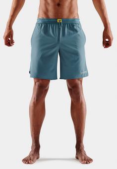 Rückansicht von Skins S3 X-Fit Shorts Funktionsshorts Herren blue grey