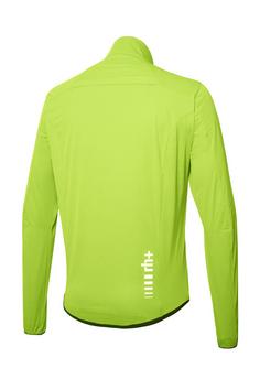 Rückansicht von RH+ E-Bike Emergency Jacket Fahrradjacke acid lime