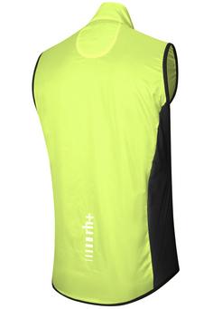 Rückansicht von RH+ Emergency Pocket Vest Fahrradweste acid lime-black