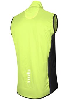 Rückansicht von RH+ Emergency Pocket Vest Fahrradweste acid lime/black