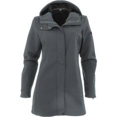 Maul Sport Tällistock XT mit Kapuze Softshelljacke Damen Dunkelgrau