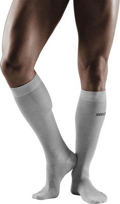Rückansicht von CEP Allday Recovery Laufsocken Herren light grey