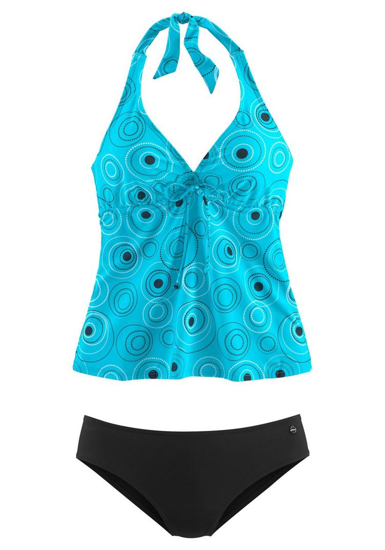 S.OLIVER S.OLIVER B&uuml;gel-Tankini Bikini Set Damen - t&uuml;rkis-bedruckt - 0 | SportScheck