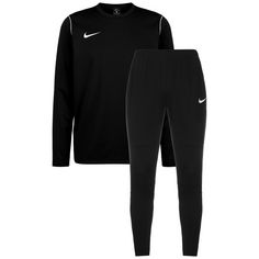 Rückansicht von Nike Park 20 Trainingsanzug Herren schwarz