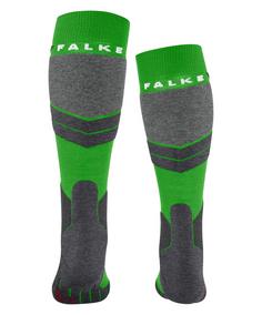 Rückansicht von Falke Skisocken Kinder vivid green (7231)